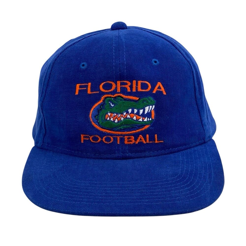 Vintage Kudzu Florida Gators Snapback Hat Blue‎ Big Spell Out Embroidered